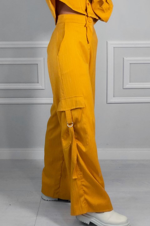 Calça Feminina Amarela