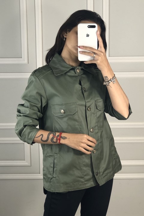 Camisa Feminina Verde Militar